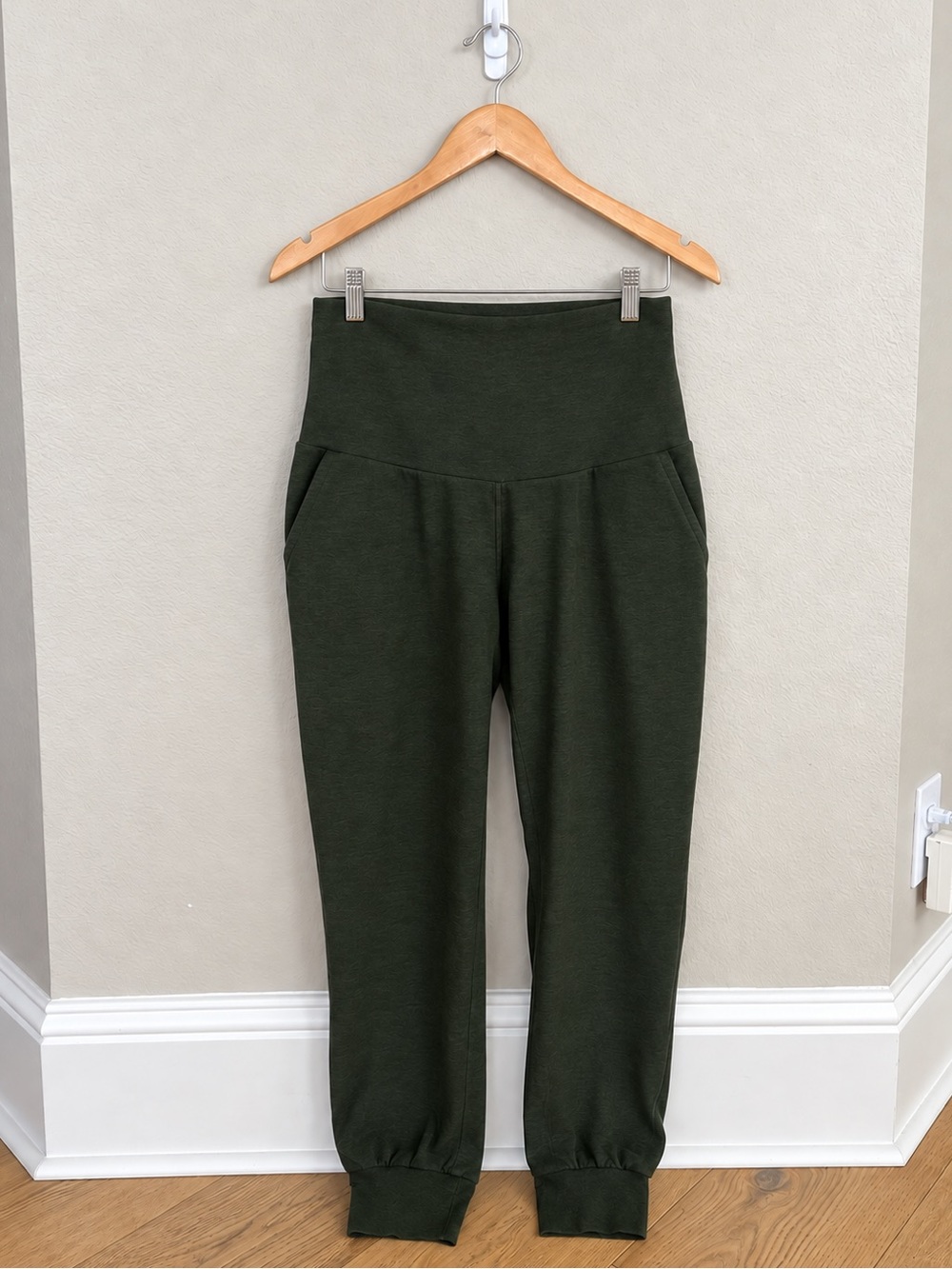 Beyond Yoga Spacedye™ Beyond the Bump Maternity Midi Joggers - Dark Spruce Green